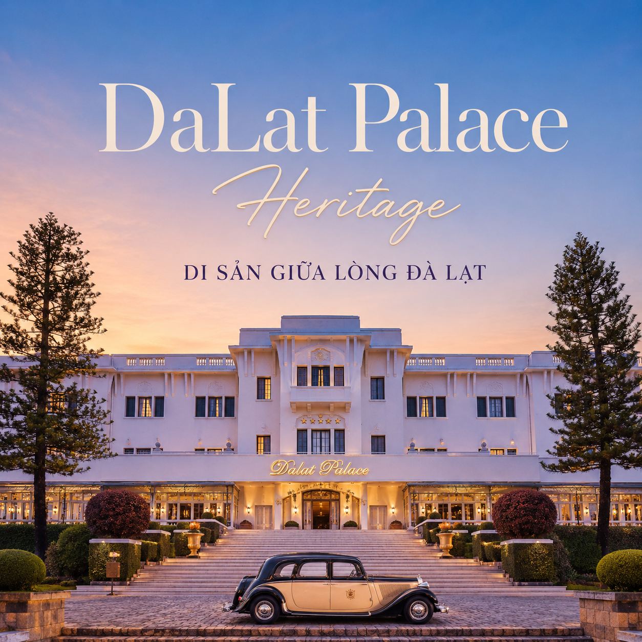 Ghi chú trong điện thoại sau 2 ngày ở Dalat Palace: chồng đánh golf, vợ ngủ khách sạn trăm tuổi