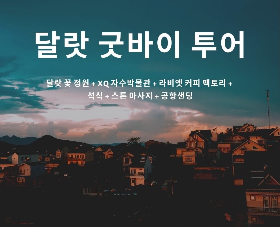 단독투어 - 달랏 굿바이 투어