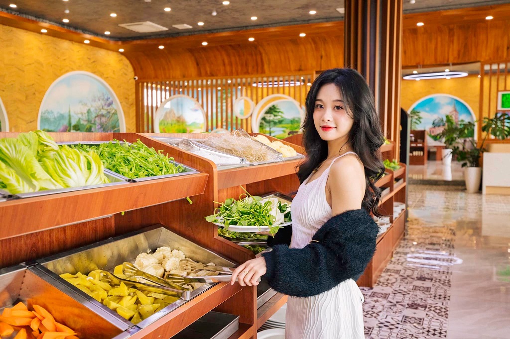 그린 빈 뷔페 Green Bean Buffet 채소 뷔페 달랏