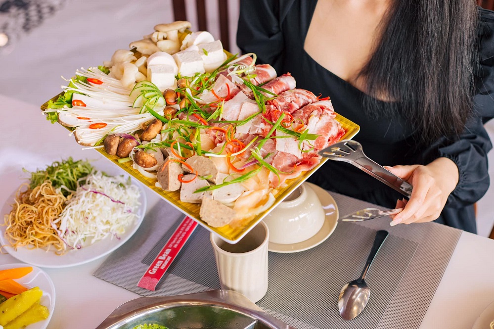 그린 빈 뷔페 Green Bean Buffet 채소 뷔페 달랏