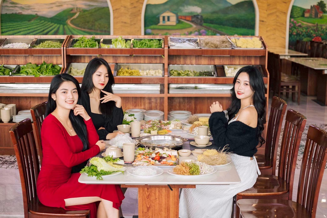 그린 빈 뷔페 Green Bean Buffet 채소 뷔페 달랏