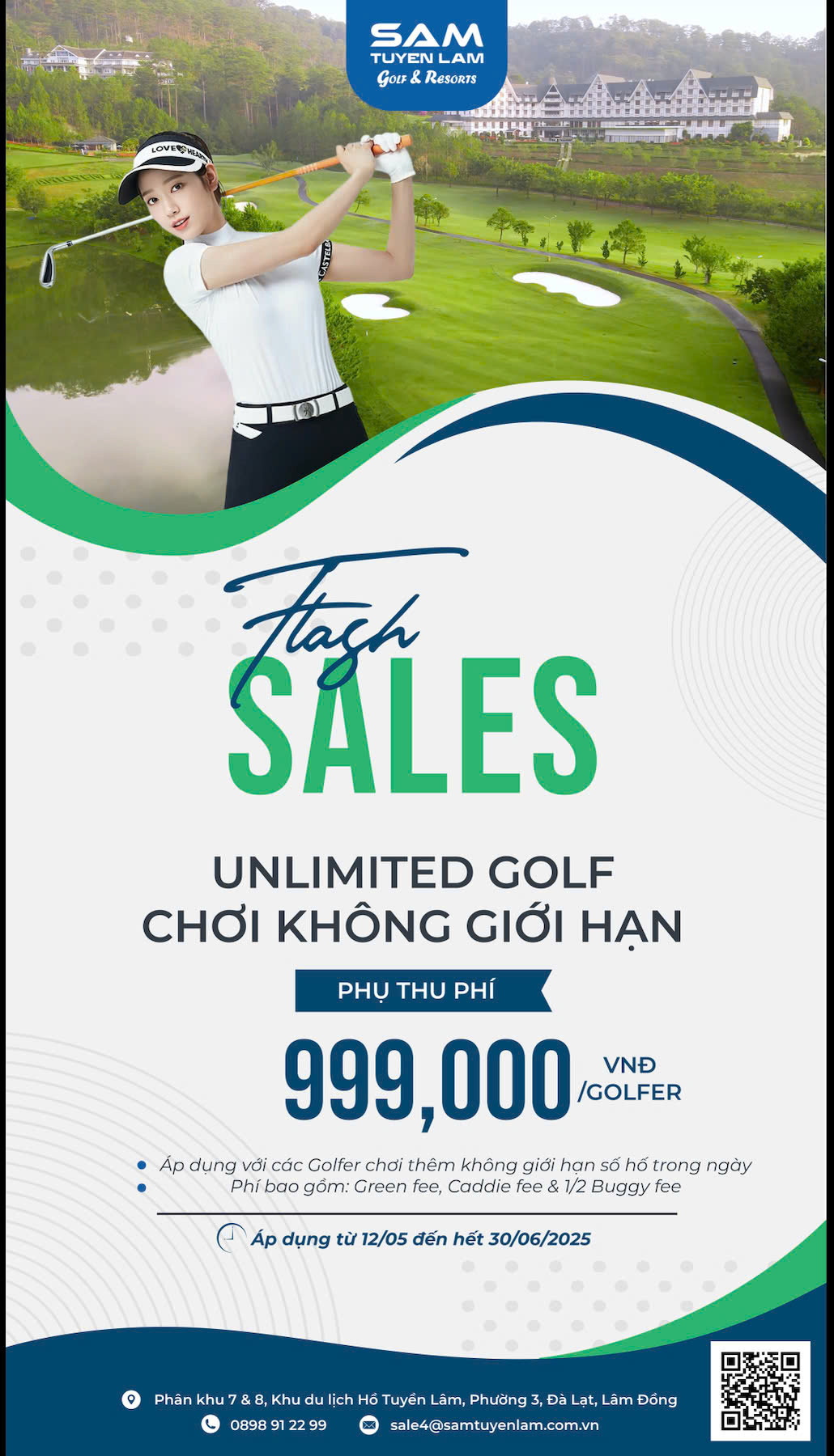 UNLIMITED GOLF - CHƠI GOLF KHÔNG GIỚI HẠN TẠI SAM TUYEN LAM GOLF CLUB