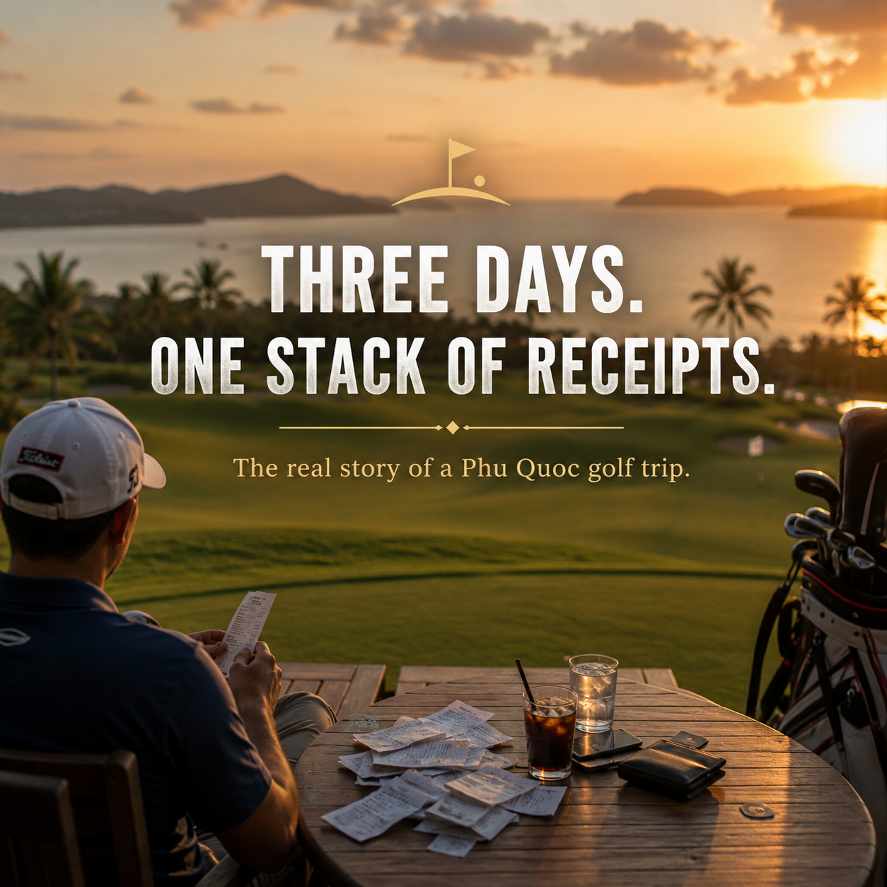 Three days of golf in Phu Quoc, told through the receipts I forgot to throw away