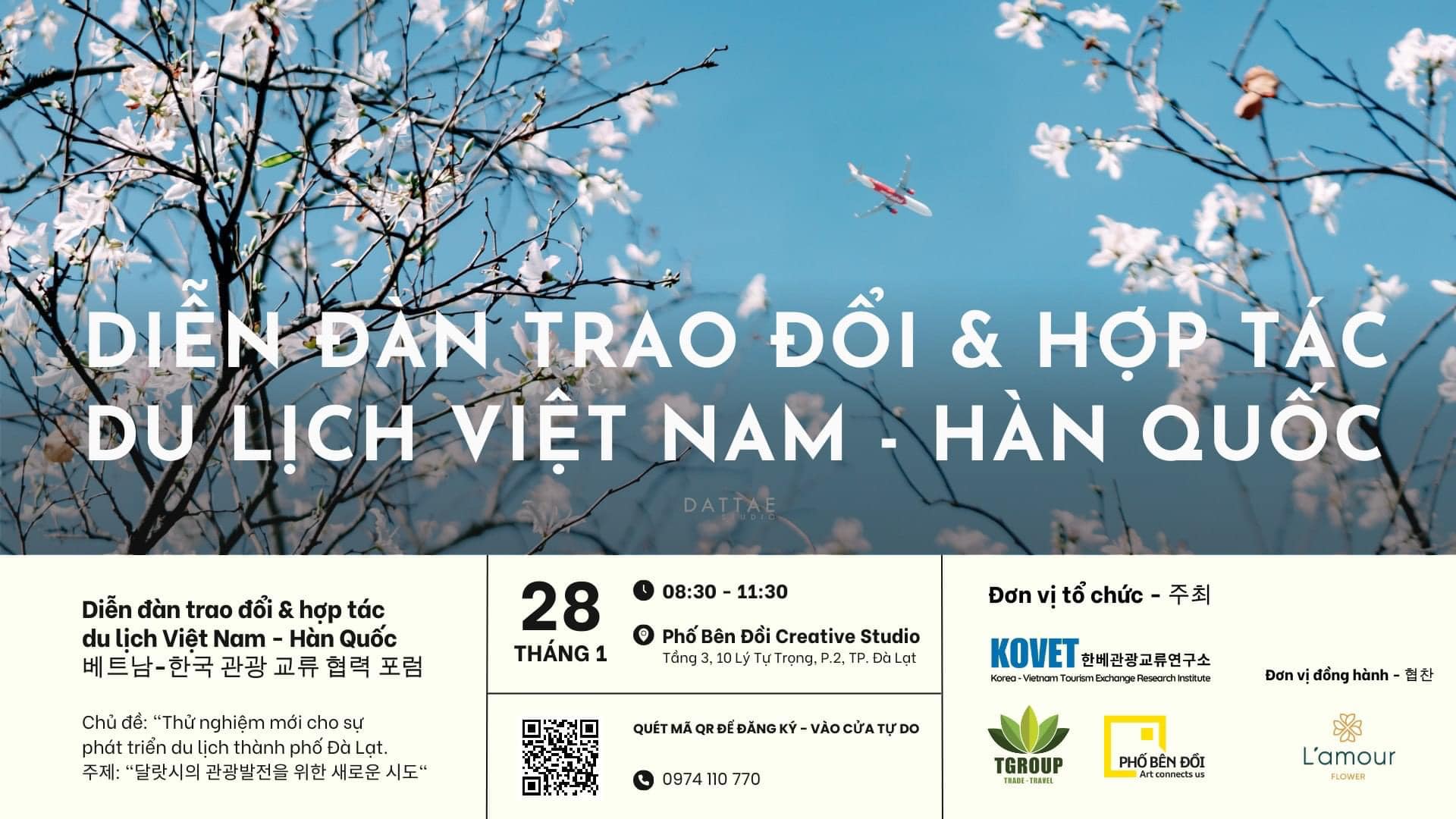 [KOVET] 2024년1월28일 Pho Ben Doi Creative Studio 회의실에서 한국 베트남 관광교류학회에서 주최하는 베트남-한국 관광교류협력 포럼이 열렸습니다